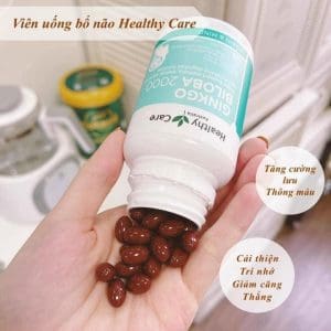 Bổ não Healthy Care Ginkgo Biloba 2000mg 100 viên của Úc