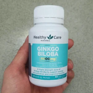 Viên uống Healthy Care Ginkgo Biloba 6000mg 60 viên của Úc Bổ não Healthy Care Ginkgo Biloba 6000mg 60 Capsules