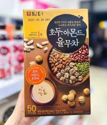 Bột ngũ cốc Damtuh 50 gói của Hàn Quốc Bột ngũ cốc dinh dưỡng Damtuh hộp 50 gói 900g Hàn Quốc