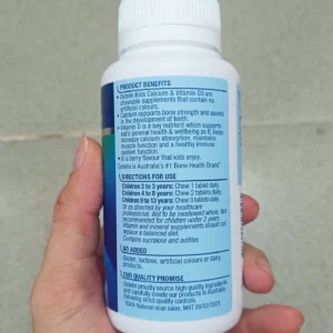 Calcium Và Vitamin D3 Ostelin Kids Cho Bé Từ 2-13 Tuổi Của 90 viên, Hàng Úc