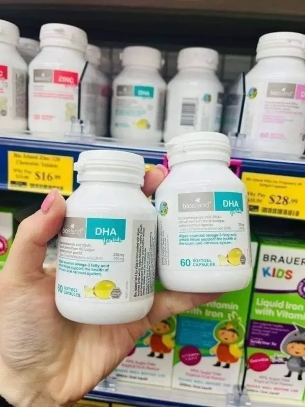 Dầu Cá Bioisland Dha Của Úc Phát Triển Tối Đa Trí Não Của Bé