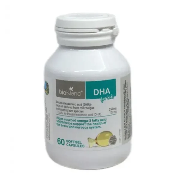 Dầu cá DHA cho bé Bio Island 60v mẫu mới