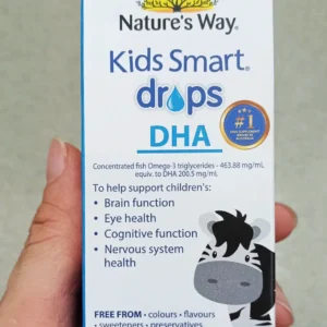 Dha giọt Nature’s Way Kids Smart DHA Drops 20ml của Úc Dha giọt Nature’s Way Kids Smart DHA Drops 20ml
