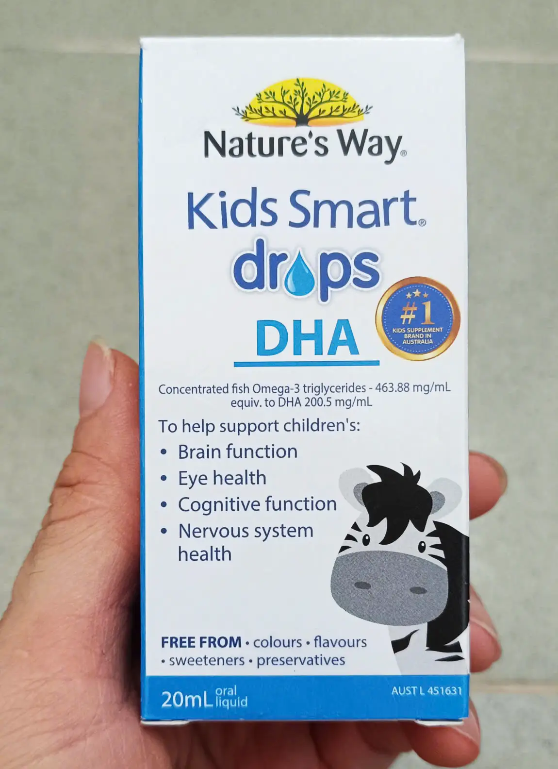 Dha giọt Nature’s Way Kids Smart DHA Drops 20ml của Úc Dha giọt Nature’s Way Kids Smart DHA Drops 20ml
