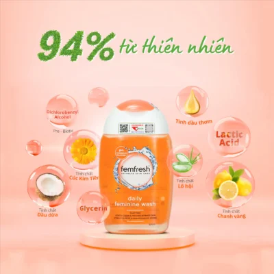 Dung dịch vệ sinh Femfresh Daily Wash 150ml của Anh Quốc Dung Dịch Vệ Sinh Femfresh Daily Intimate Wash 150ml