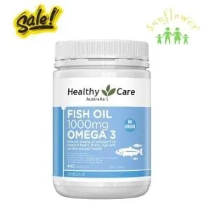 Dầu cá Healthy Care Fish Oil 1000mg 400 viên của Úc