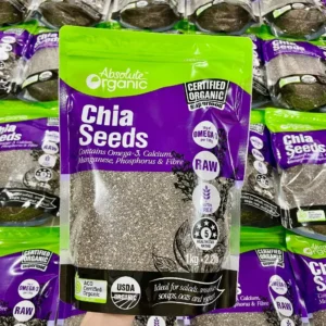 Hạt chia Úc túi 1kg Chia Seeds Absolute Organic Hạt chia Úc Absolute Organic vỏ tím 1kg Omega 3 cao