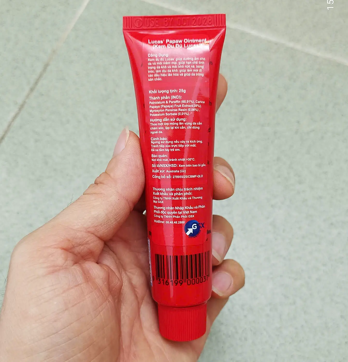 Kem đa năng Lucas Papaw Ointment tuýp 25g của Úc Kem bôi đa năng Lucas Papaw Ointment 25g của Úc