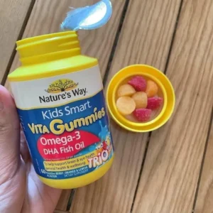 Kẹo Dẻo Cho Bé Nature's Way Kids Smart Vita Gummies Omega-3 DHA Fish Oil Tăng Cường Trí Nhớ