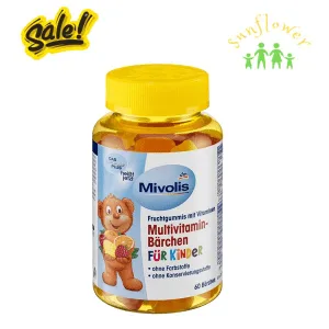 Kẹo gấu Mivolis 60 viên của Đức Multivitamin Barchen