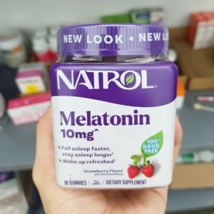 Kẹo Ngủ Melatonin 10mg Natrol Gummies 90 Viên của Mỹ
