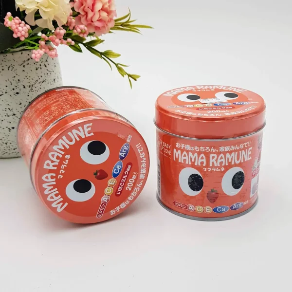 Kẹo biếng ăn Mama Ramune cho bé 200 viên của Nhật Bản