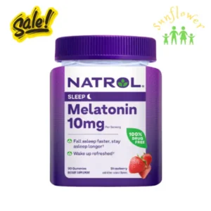 Kẹo dẻo ngủ ngon Natrol Melatonin Gummies 10mg 90 viên của Mỹ