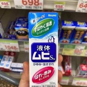 Lăn muỗi chim cánh cụt Muhi 50ml của Nhật Bản