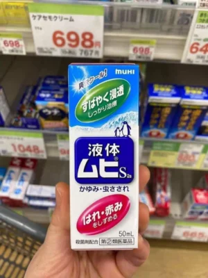 Lăn muỗi chim cánh cụt Muhi 50ml của Nhật Bản