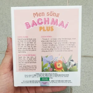 Men sống Bạch Mai Plus 20 ống x 10ml Men Sống Bạch Mai Plus 4 Tỷ Lợi Khuẩn 15 ống x 10ml