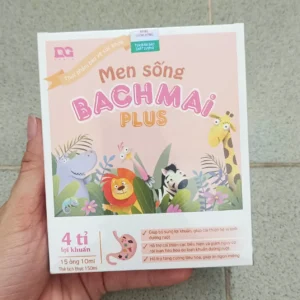 Men sống Bạch Mai Plus 20 ống x 10ml Men sống Bạch Mai (20 ống x 10ml) bổ sung lợi khuẩn