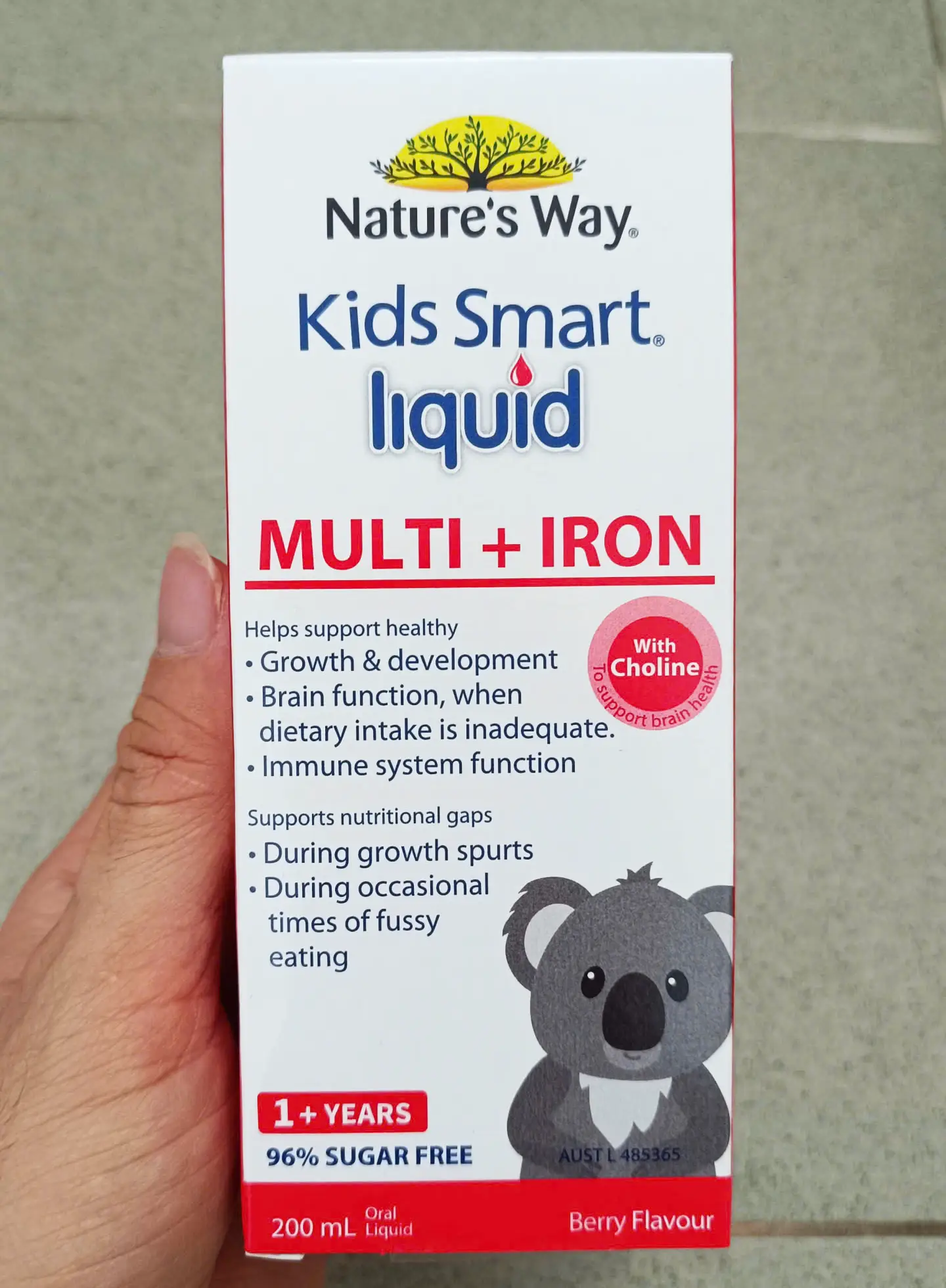 Siro sắt Smart Liquid Multi + Iron Nature's Way 200ml của Úc NATURE'S WAY KIDS SMART MULTI IRON LIQUID - BỔ SUNG SẮT VÀ CÁC VI CHẤT
