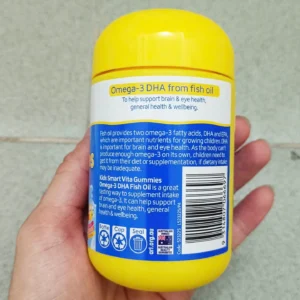 Kẹo gum Nature’s Way Kids Smart Vita Gummies Omega 3 DHA Fish Oil Trio 60 viên của Úc Nature's Way Kids Smart Vita Gummies Omega-3 DHA Fish Oil Trio 60 viên