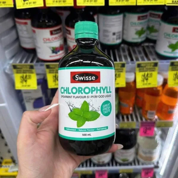 Nước diệp lục Swisse Chlorophyll Spearmint 500ml vị bạc hà