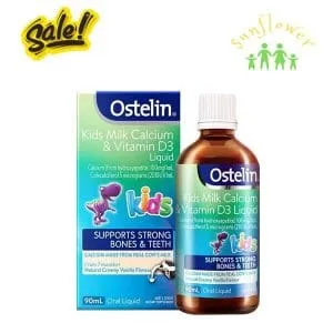 Canxi nước Ostelin Kids Milk Canxi & Vitamin D3 90ml của úc