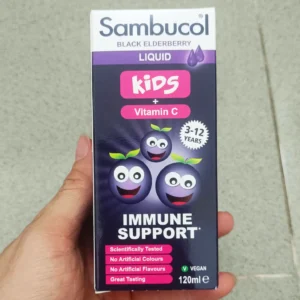 Siro tăng đề kháng Sambucol Kids 120ml cho bé từ 3-12 tuổi của Anh Quốc Siro Sambucol Kids 120ml Anh tăng đề kháng cho bé 3-12 tuổi