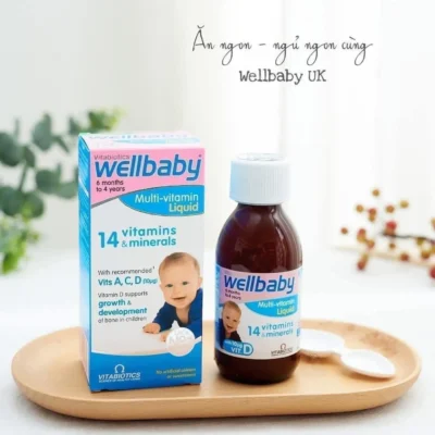 Siro Vitamin Tổng Hợp Wellbaby Multi-Vitamin Liquid Vitabiotics Anh Quốc 150ml