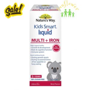 Siro bổ sung sắt và vitamin tổng hợp cho trẻ Multi Iron Nature way nội địa ÚC 200ml