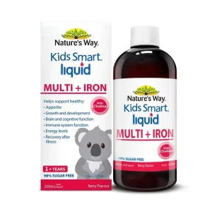 Siro sắt Smart Liquid Multi + Iron Nature's Way 200ml của Úc
