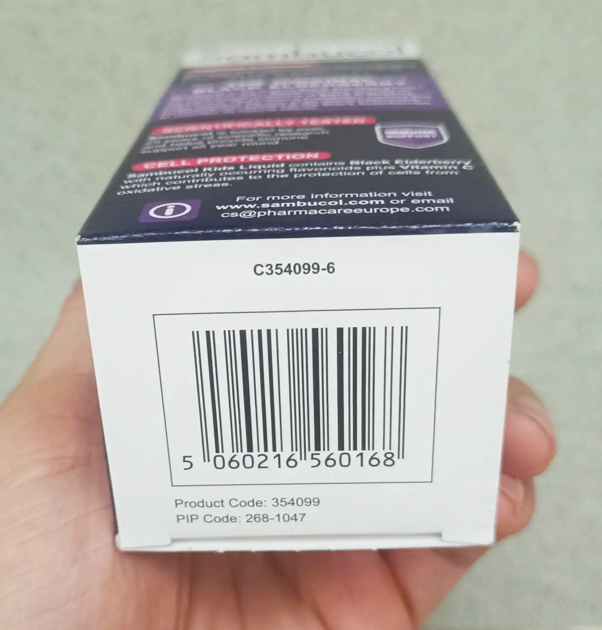 Siro tăng đề kháng Sambucol Kids 120ml cho bé từ 3-12 tuổi của Anh Quốc Siro tăng đề kháng Sambucol Black Elderberry Liquid For Kids + Vitamin C