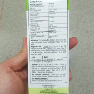 Siro trị ho Cough And Cold Syrup for Kids Canada cho trẻ 0-9 tuổi 100ml