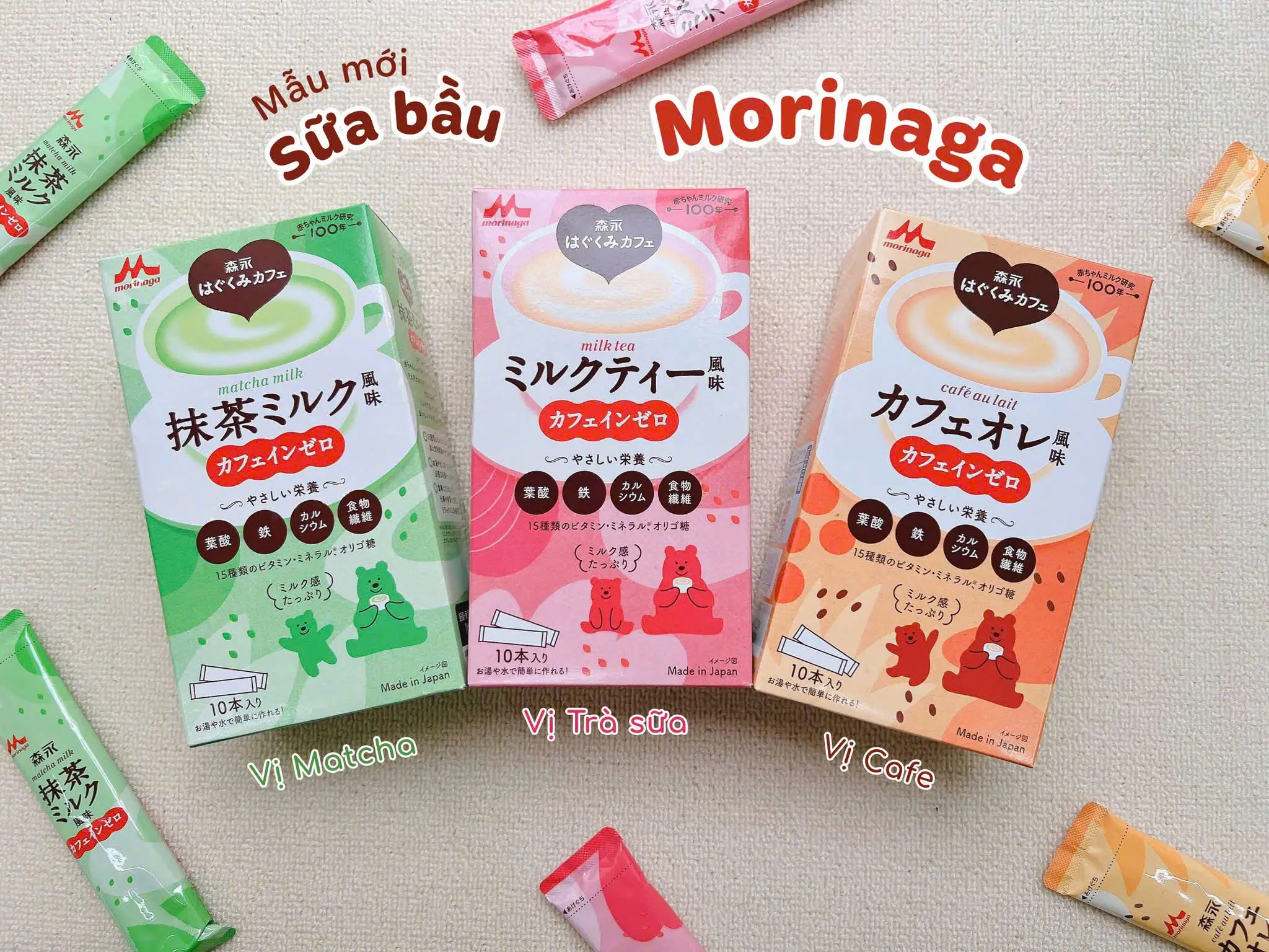 Sữa bột bầu Morinaga hộp 12 gói của Nhật Bản Sữa Cho Bà Bầu Morinaga 12 Gói 216g Của Nhật