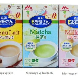 Sữa bột bầu Morinaga hộp 12 gói của Nhật Bản đủ vị