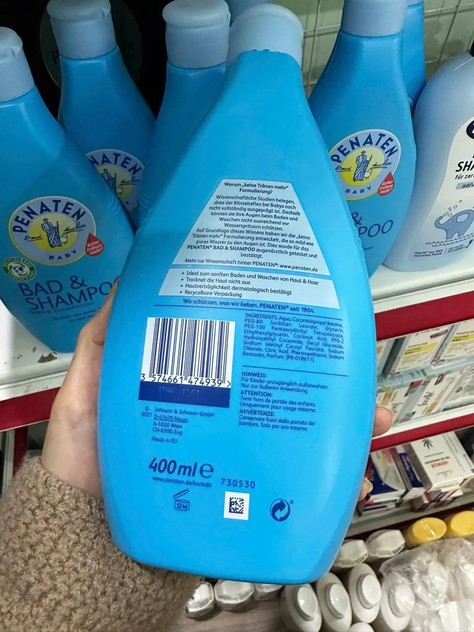 Sữa tắm gội Penaten chống cảm 400ml của Đức Sữa tắm chống cảm cúm Penaten - Giái pháp an toàn cho bé