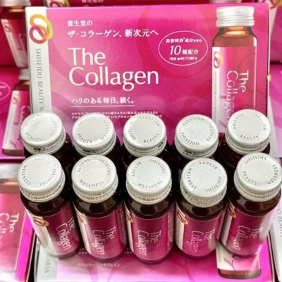 Nước uống The Collagen Shiseido Nhật Bản hộp 10 lọ 50ml The Collagen Shiseido dạng nước hộp 10x50ml