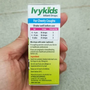 Tinh chất ho IvyKids Úc cho trẻ từ sơ sinh