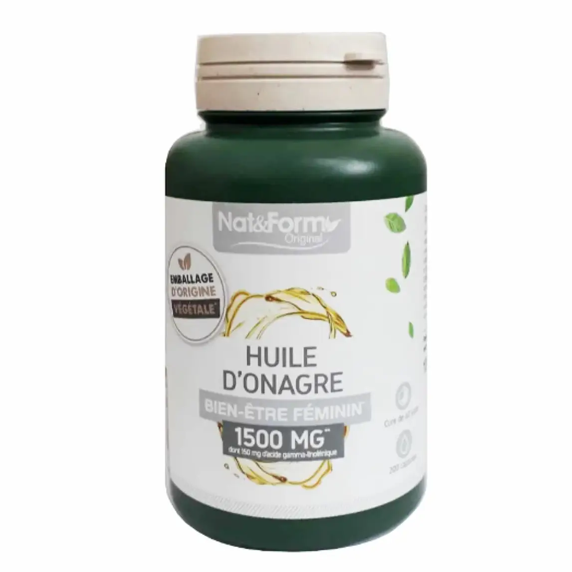 Tinh dầu hoa anh thảo Pháp Nat & Form Huile D'Onagre 200 viên Tinh dầu hoa anh thảo Nat&Form Huile D'Onagre 200 viên