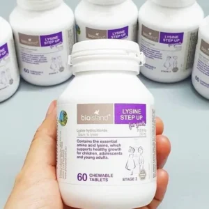 Viên Bio Island Lysine của Úc cho trẻ từ 6 tuổi trở lên, 60 viên
