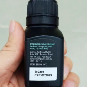 Viên Ngậm thơm miệng Breath Pearls của Úc lọ 50 viên