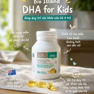 Viên bổ sung DHA cho trẻ em Bio Island DHA For Kids của Úc