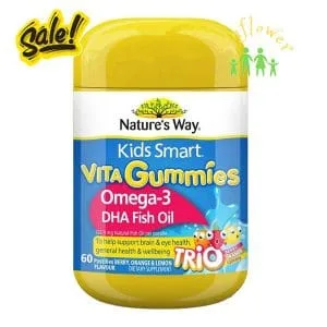 Kẹo gum Nature’s Way Kids Smart Vita Gummies Omega 3 Fish Oil