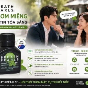 Viên ngậm thơm miệng Breath Pearls 50 viên của Úc