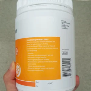 Viên ngậm Vitamin C Healthy Care 500mg 500 viên của Úc Viên nhai Vitamin C 500mg Healthy Care hộp 500 viên Úc