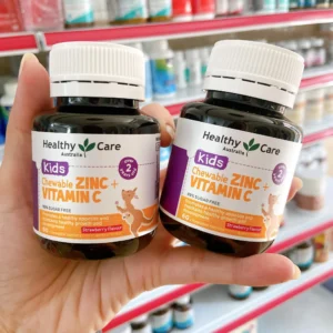 Viên nhai bổ sung Kẽm + Vitamin C Healthy Care