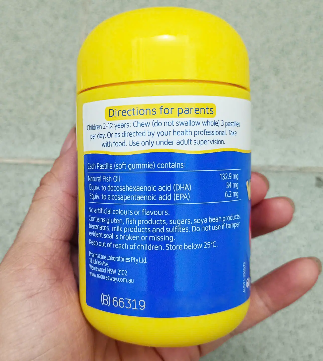Kẹo gum Nature’s Way Kids Smart Vita Gummies Omega 3 DHA Fish Oil Trio 60 viên của Úc Viên nhai hỗ trợ bổ não Kids Smart Vita Gummies Omega-3 DHA Fish Oil Nature's Way (60 viên)