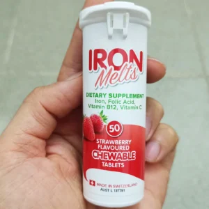 Viên sắt ngậm Iron Melts vị dâu 50 viên Úc