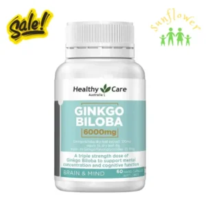 Viên uống Healthy Care Ginkgo Biloba 6000mg 60 viên của Úc