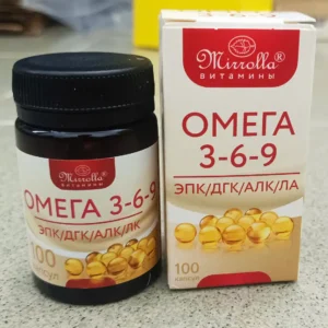 Viên uống Mirrolla Omega 3 6 9 hộp 100 viên của Nga
