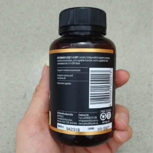 Viên uống bổ não Go Healthy Go Ginkgo 9000 1-A-Day 60 viên New Zealand