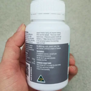Viên uống Healthy Care Ginkgo Biloba 6000mg 60 viên của Úc Viên uống bổ não Healthy Care Ginkgo Biloba 6000mg - Tăng cường trí nhớ